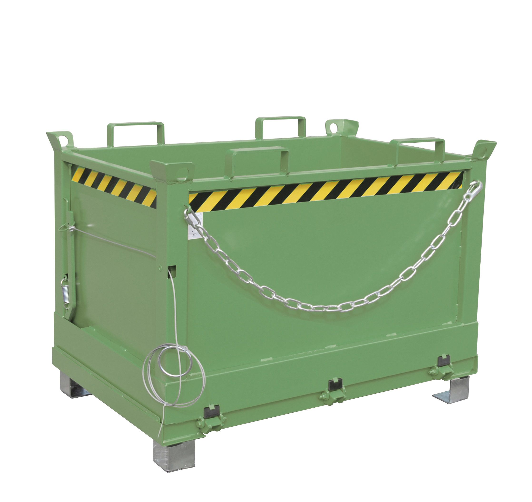 BAUER Südlohn Klappbodenbehälter Typ FB 500-RAL 6011