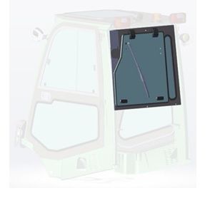 Heckscheibe für Gabelstapler von UniCarriers (Nissan/Atlet/TCM)