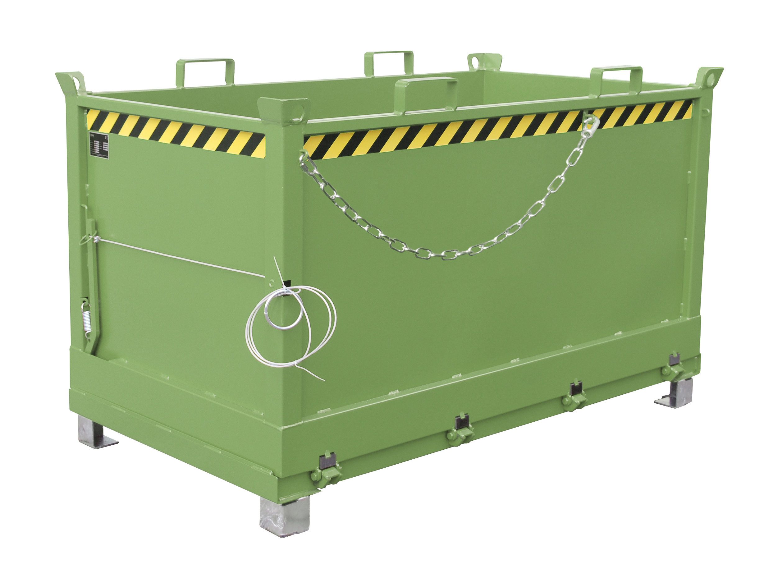 BAUER Südlohn Klappbodenbehälter Typ FB 1500-RAL 6011