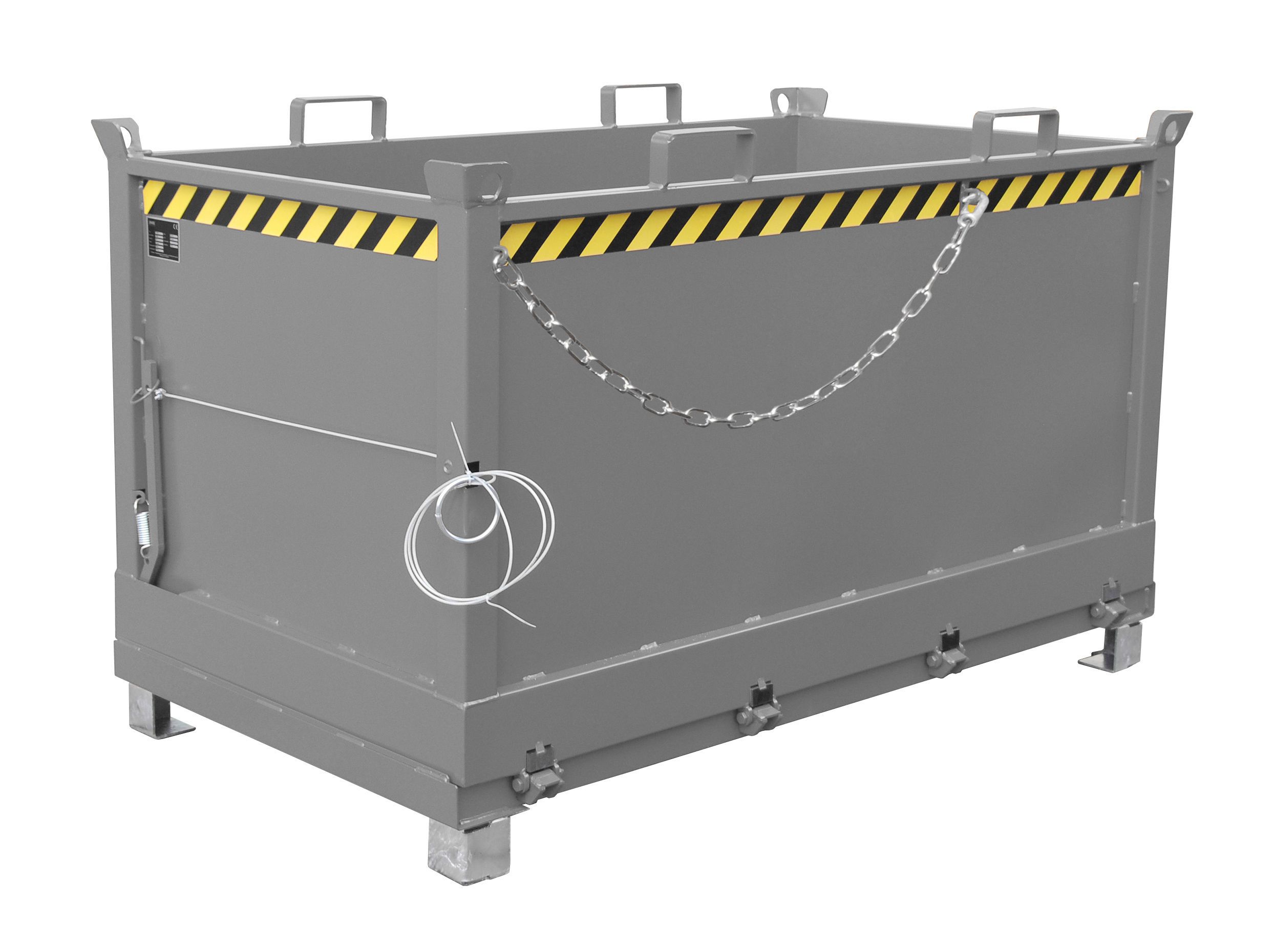 BAUER Südlohn Klappbodenbehälter Typ FB 1500-RAL 7005